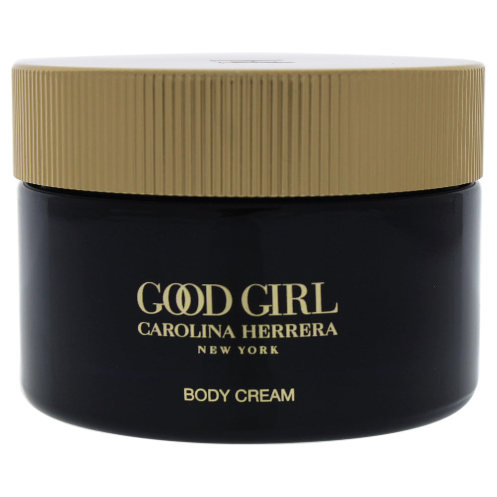 Carolina Herrera Good Girl fragrance-infused body cream bottle with long-lasting scent.