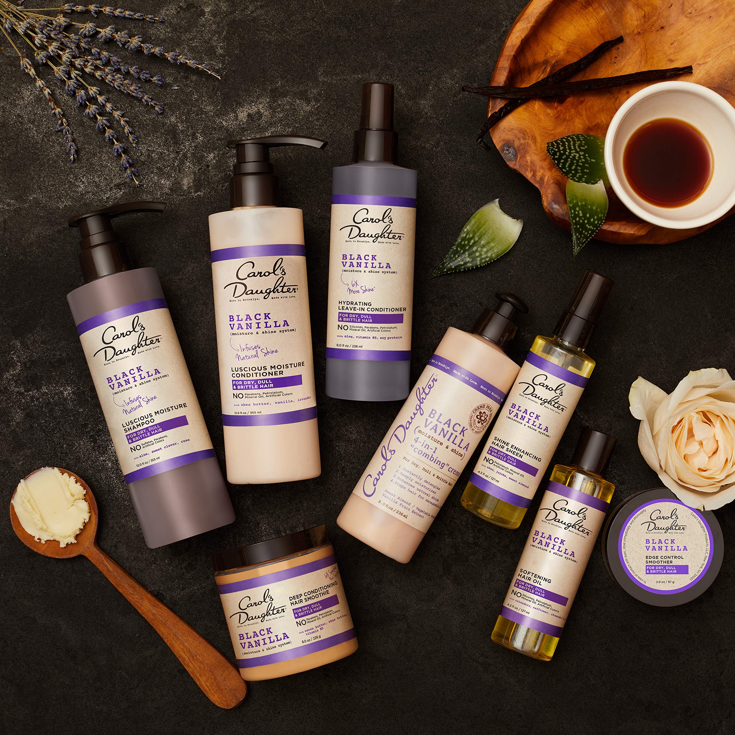 Carol's Daughter edge control adds shine and moisture
