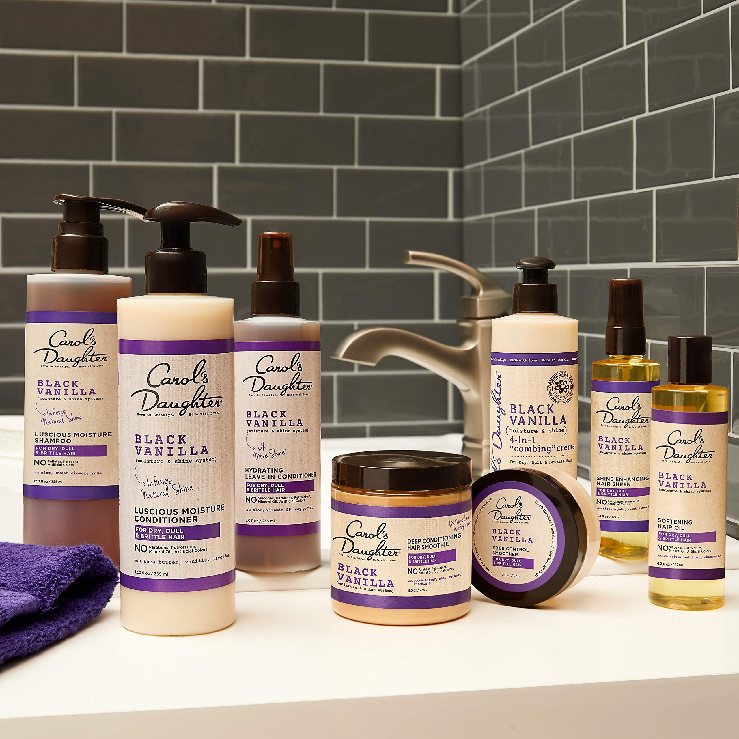 Carol's Daughter edge control softens dry brittle hair