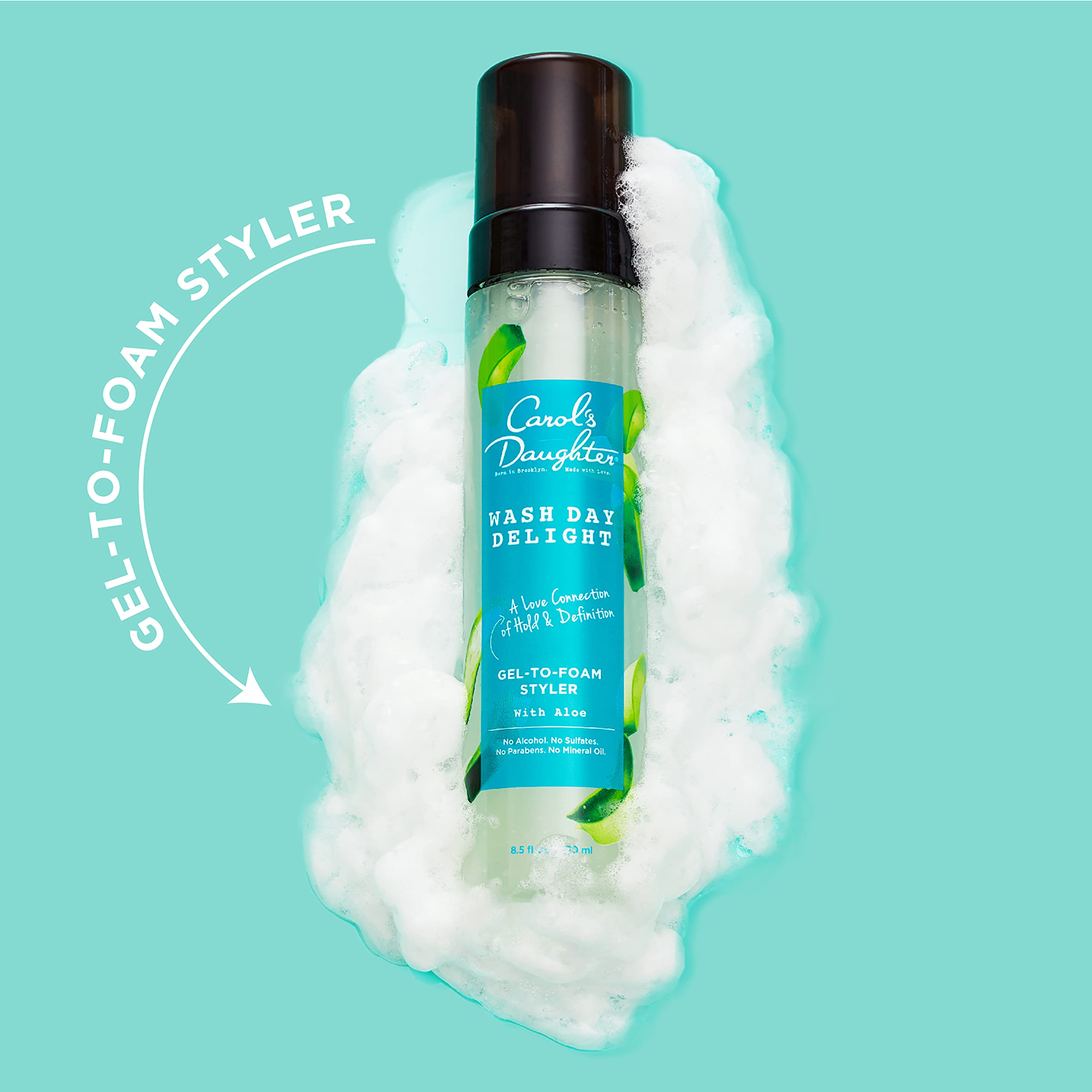 8.5 oz packaging of Carol's Daughter Wash Day Delight for daily use