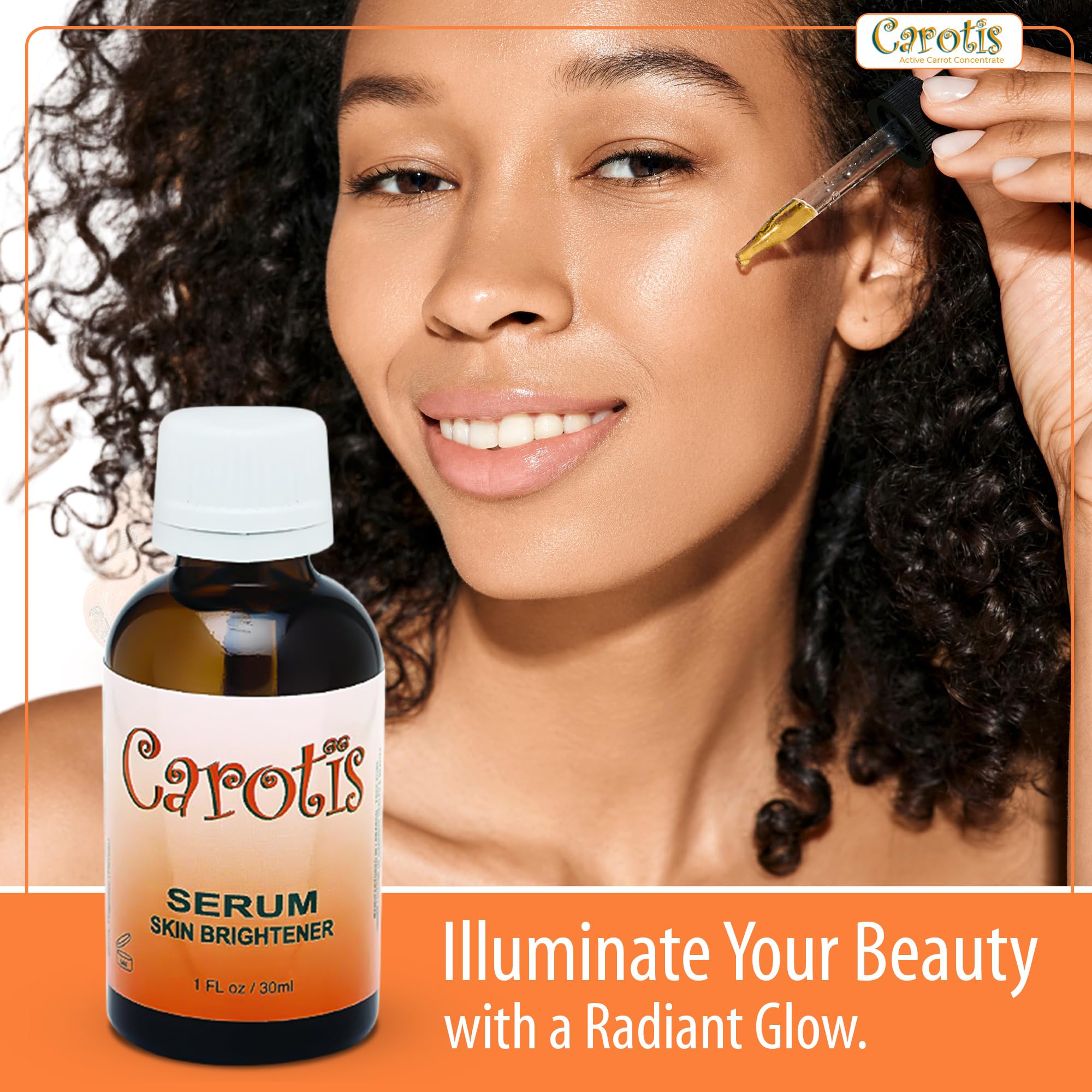 CAROTÏS Brightening Serum alpha arbutin ingredient emphasis image.