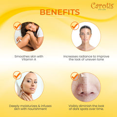 CAROTÏS carrot oil vitamin A boost image implies antioxidant protection