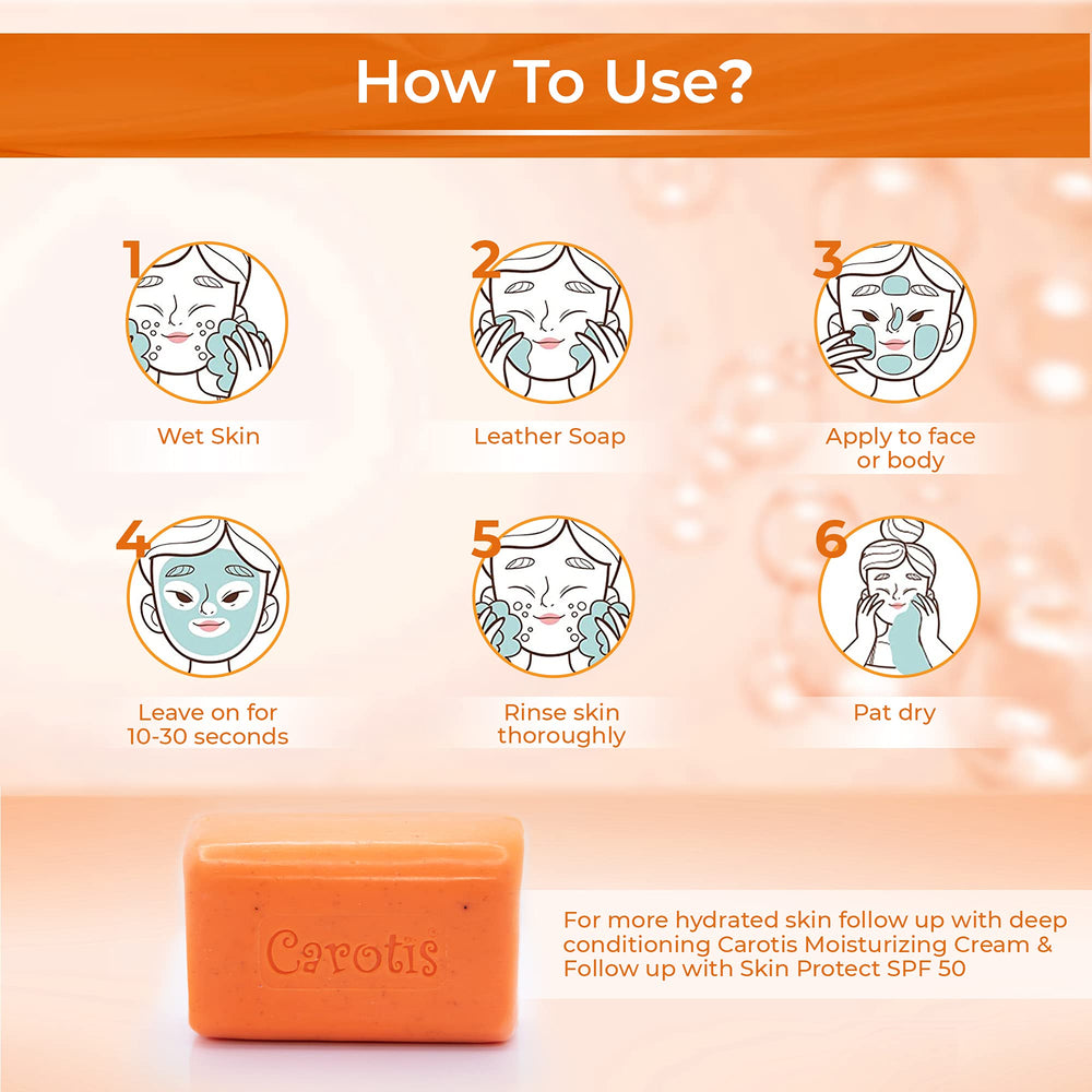 CAROTÏS Exfoliating Soap sun-protection reminder encourages daily sunscreen use