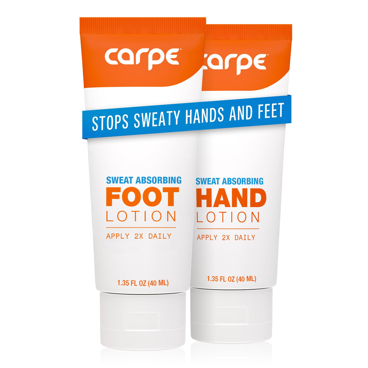 Carpe bottle-pump image for easy, mess-free application.