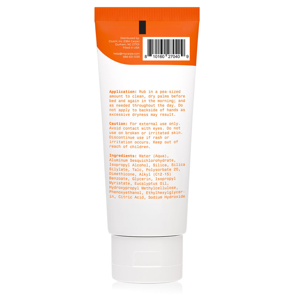 Carpe Dermatologist-tested label communicates trusted, skin-friendly formulation.