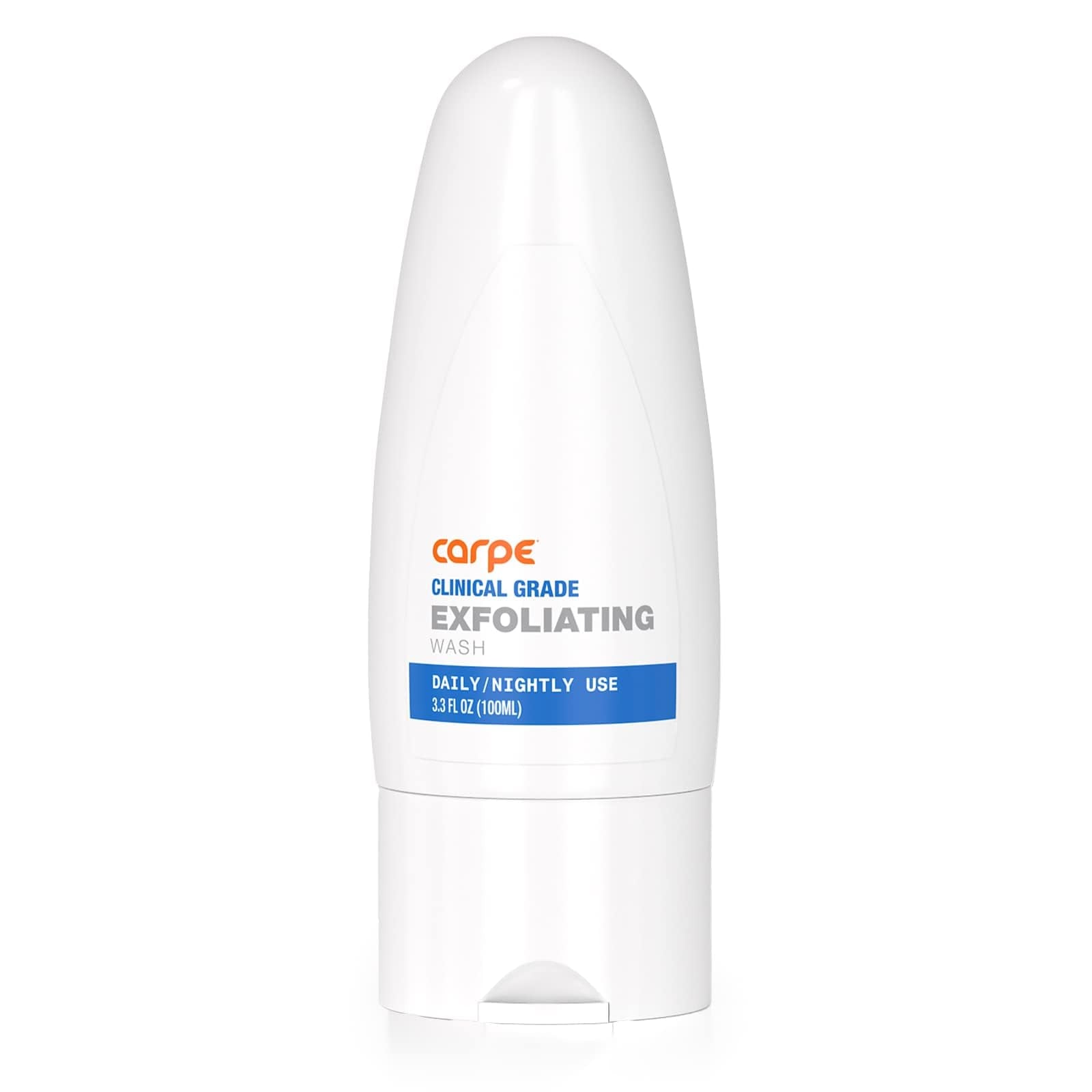 Carpe Exfoliating Underarm Scrub bottle shows refreshing mint scent and long-lasting freshness.