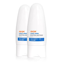Carpe exfoliating underarm scrub pack shot depicts all-day freshness potential.