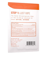 Carpe On-The-Go Wipes towelettes close-up showing large, versatile wipes.