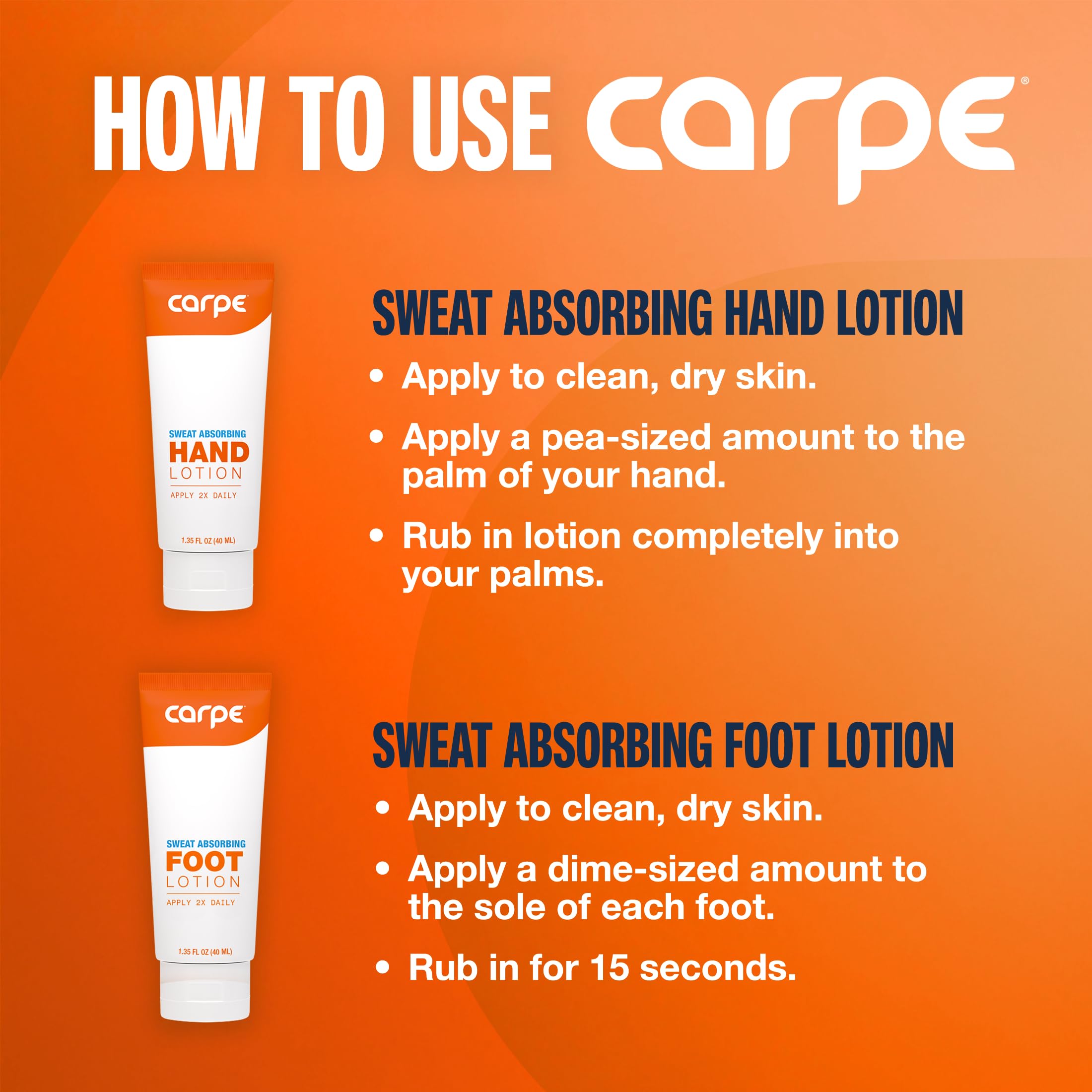 Carpe parabens-free label signals clean ingredients for sensitive skin.
