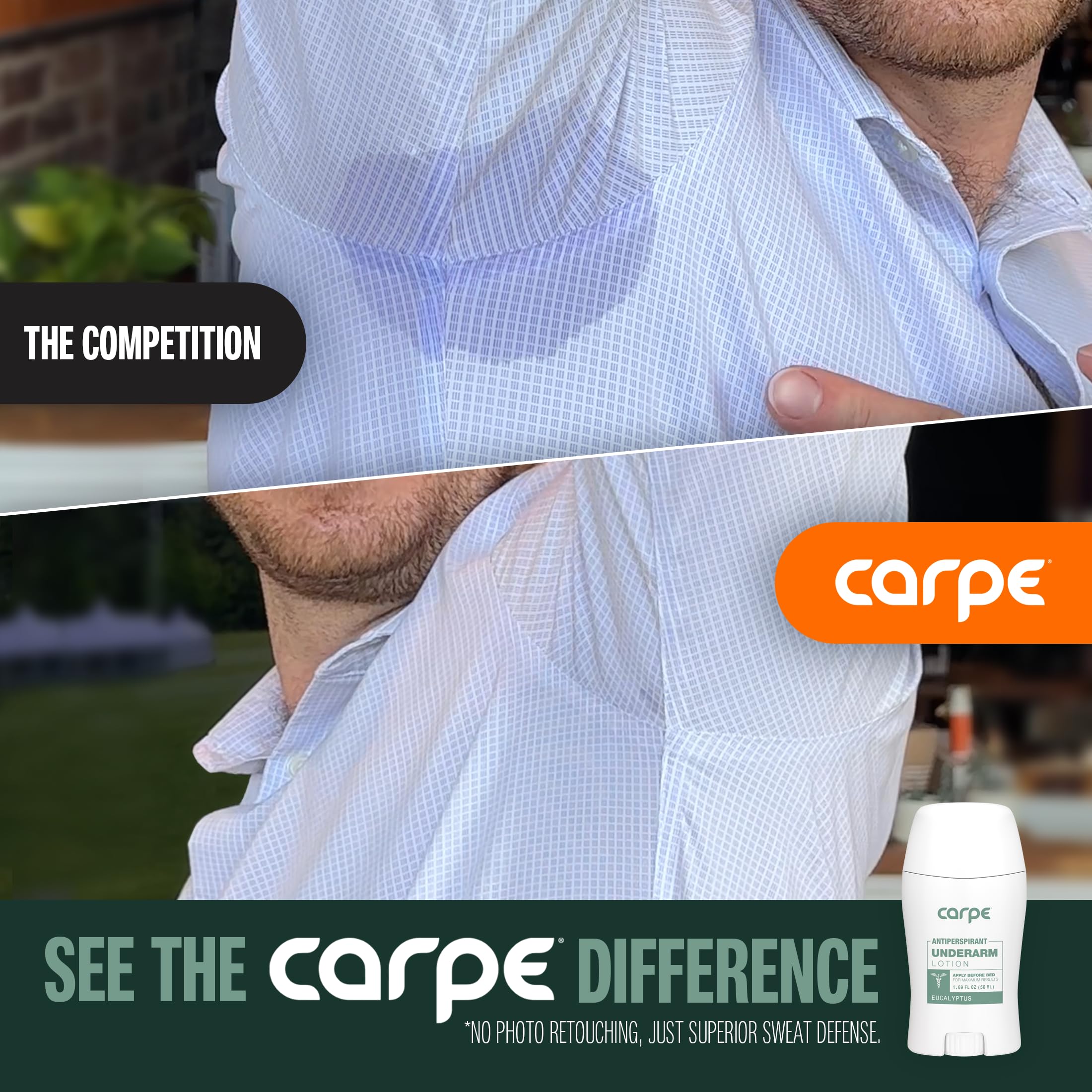 Carpe skin-soothing moisture after use suggests gentle care for sensitive areas.