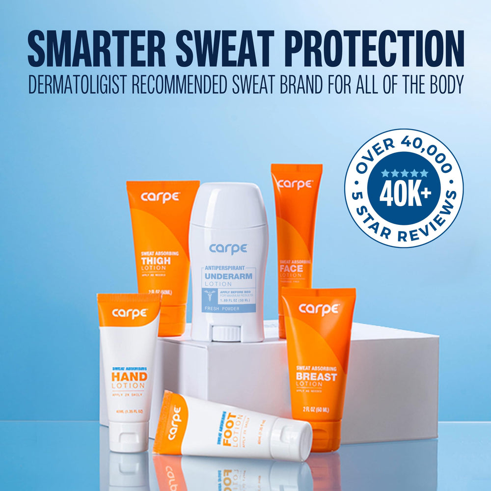 Carpe Sweat Absorbing Foot Lotion featured on Good Morning America for dry feet.