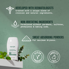 Carpe eucalyptus scent delivers a fresh, natural fragrance during use.