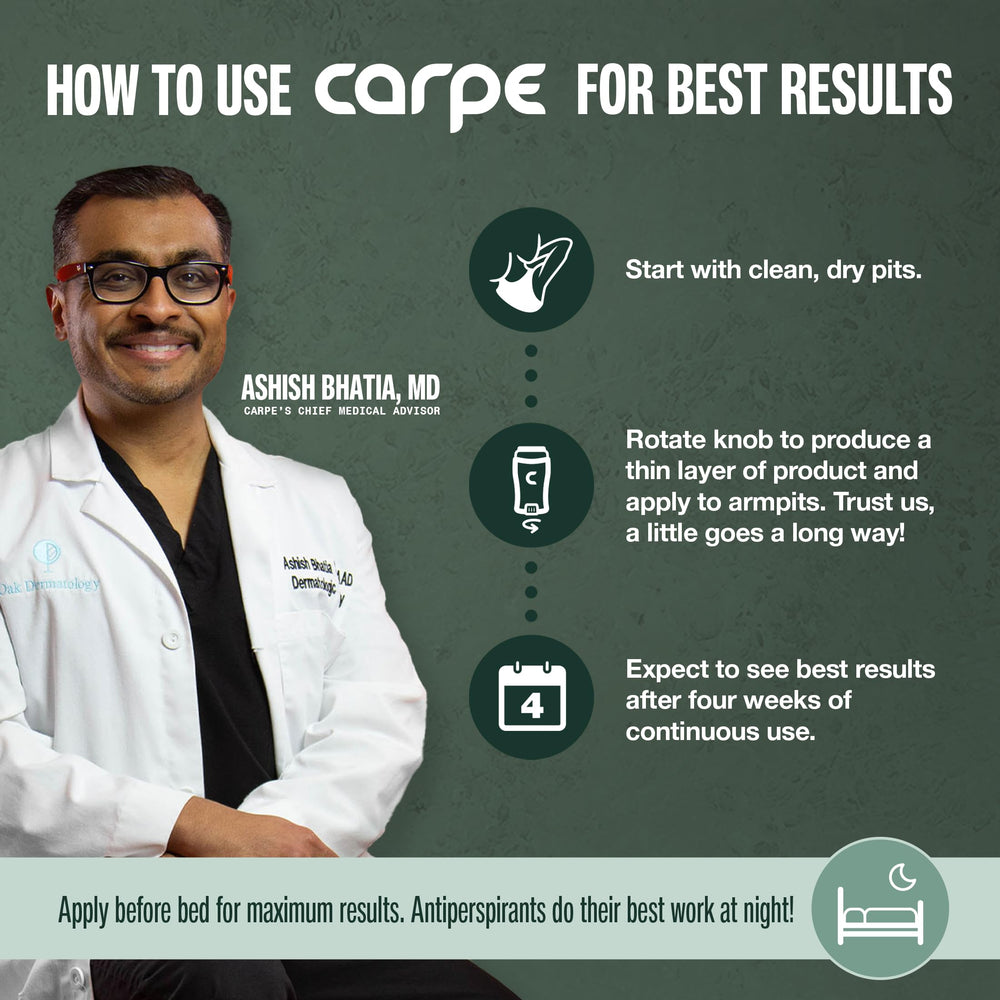 Carpe smooth-roll-on application provides comfortable daily use.