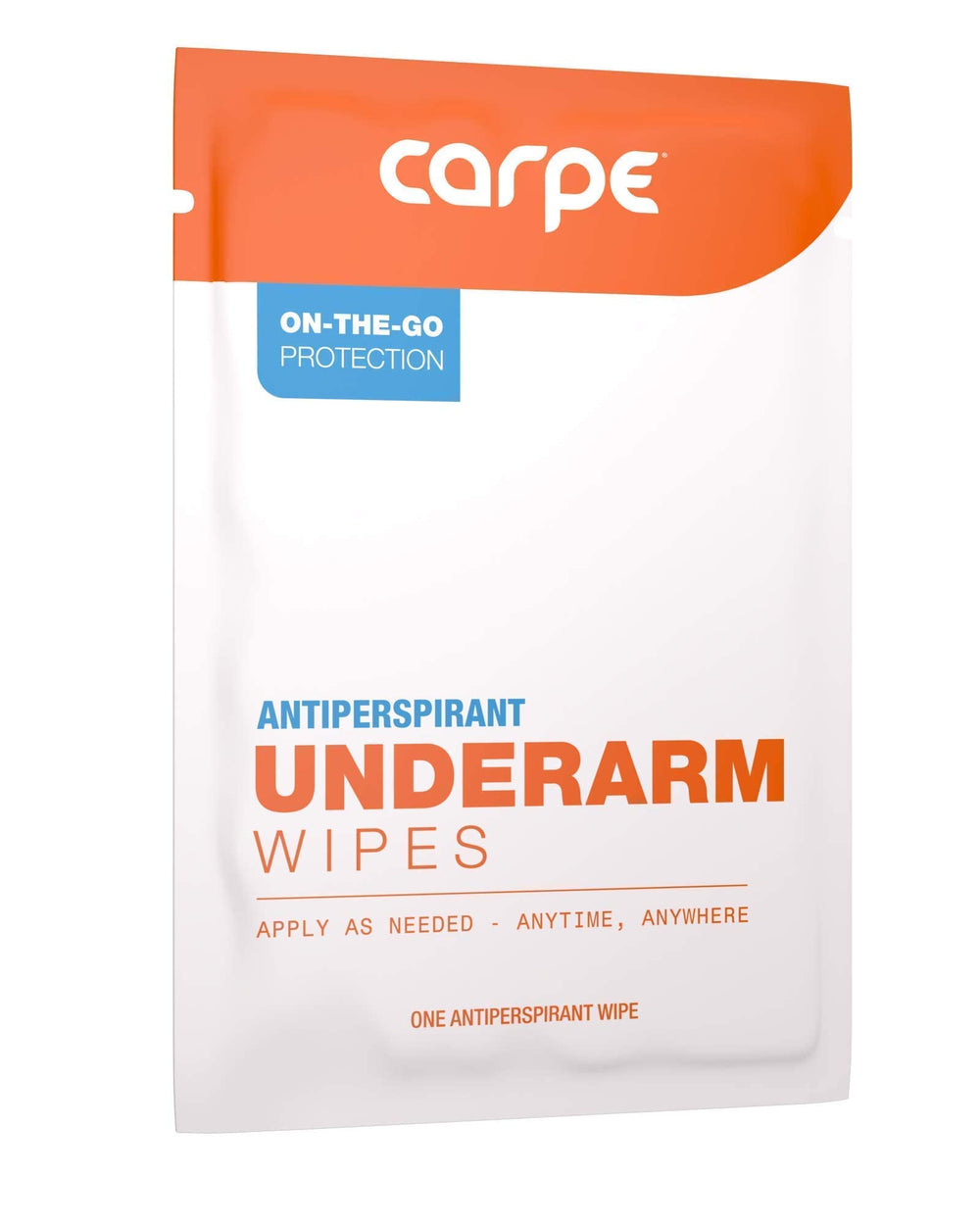 Carpe Wipes apply clearly with no residue for discreet daily wear.