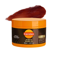Carroten Intensive Tanning Gel bottle closeup for smooth application