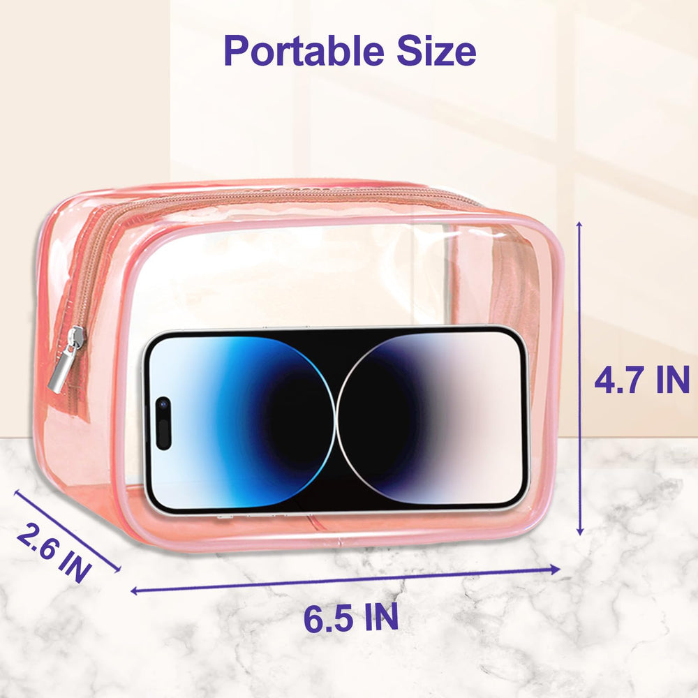 CarryEpic multi use clear cosmetic bag for jewelry or electronics.