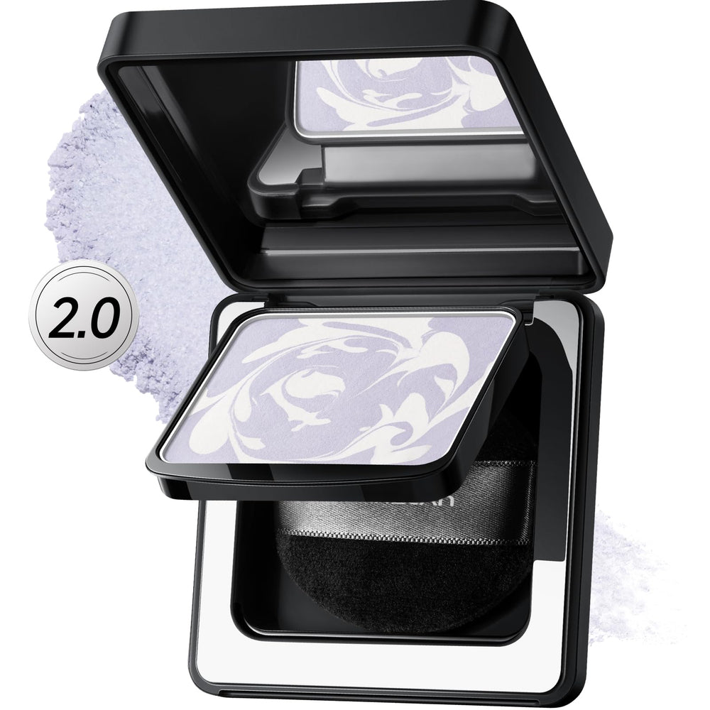 CARSLAN 2.0 Black Magnet powder close-up showing oil-lock technology for shine control