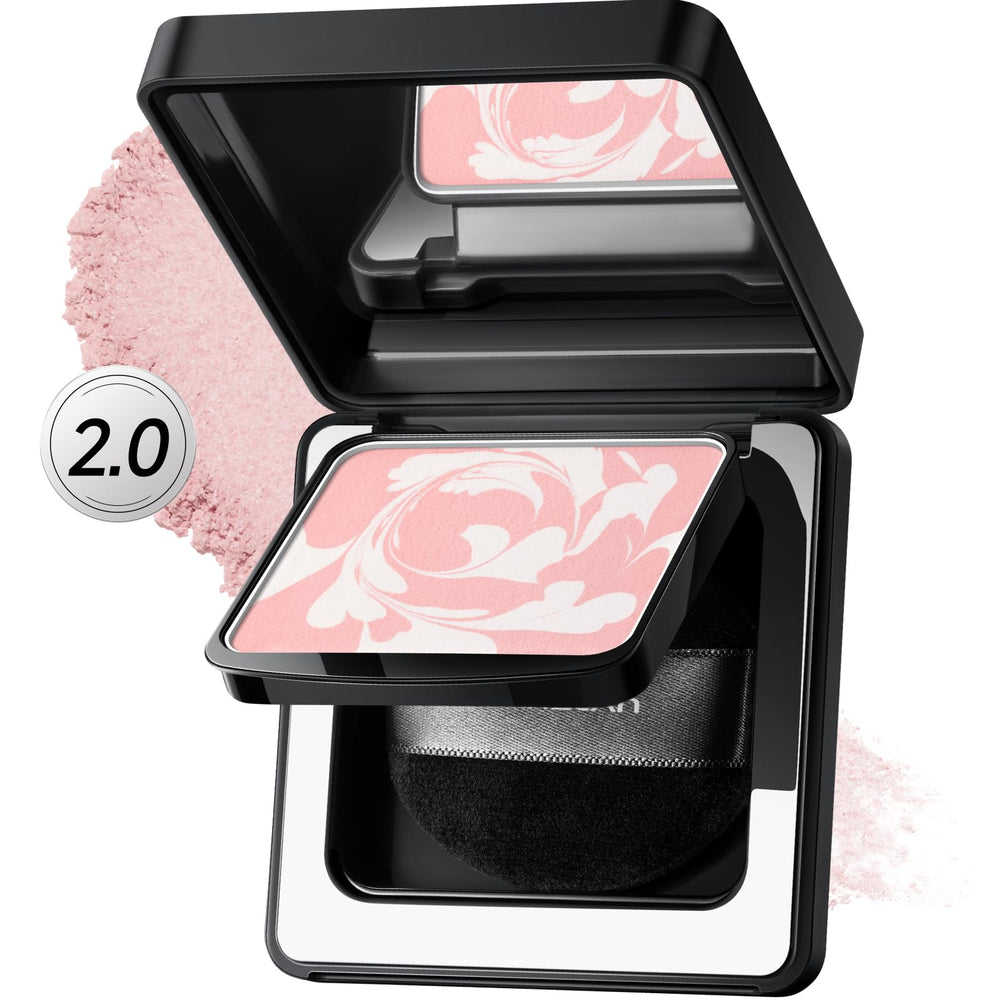CARSLAN 2.0 Black Magnet powder compact shows oil-lock technology for long-lasting shine control.