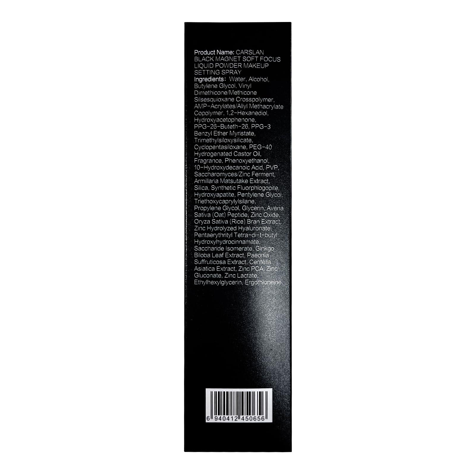 CARSLAN oil-control formula helps maintain a matte look.