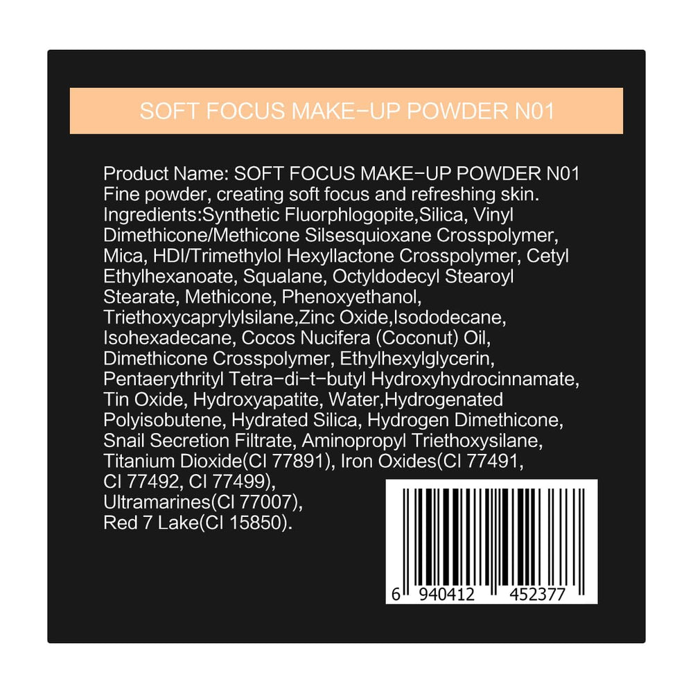 CARSLAN soft-focus powder compact case opened for portable all-day wear.