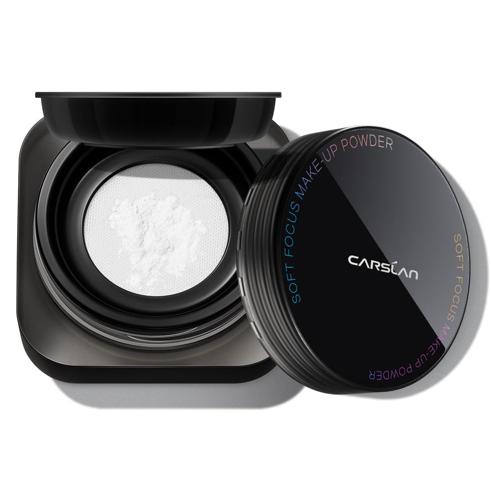 CARSLAN Soft Focus Powder 01 translucent compact for portable matte finish all day.