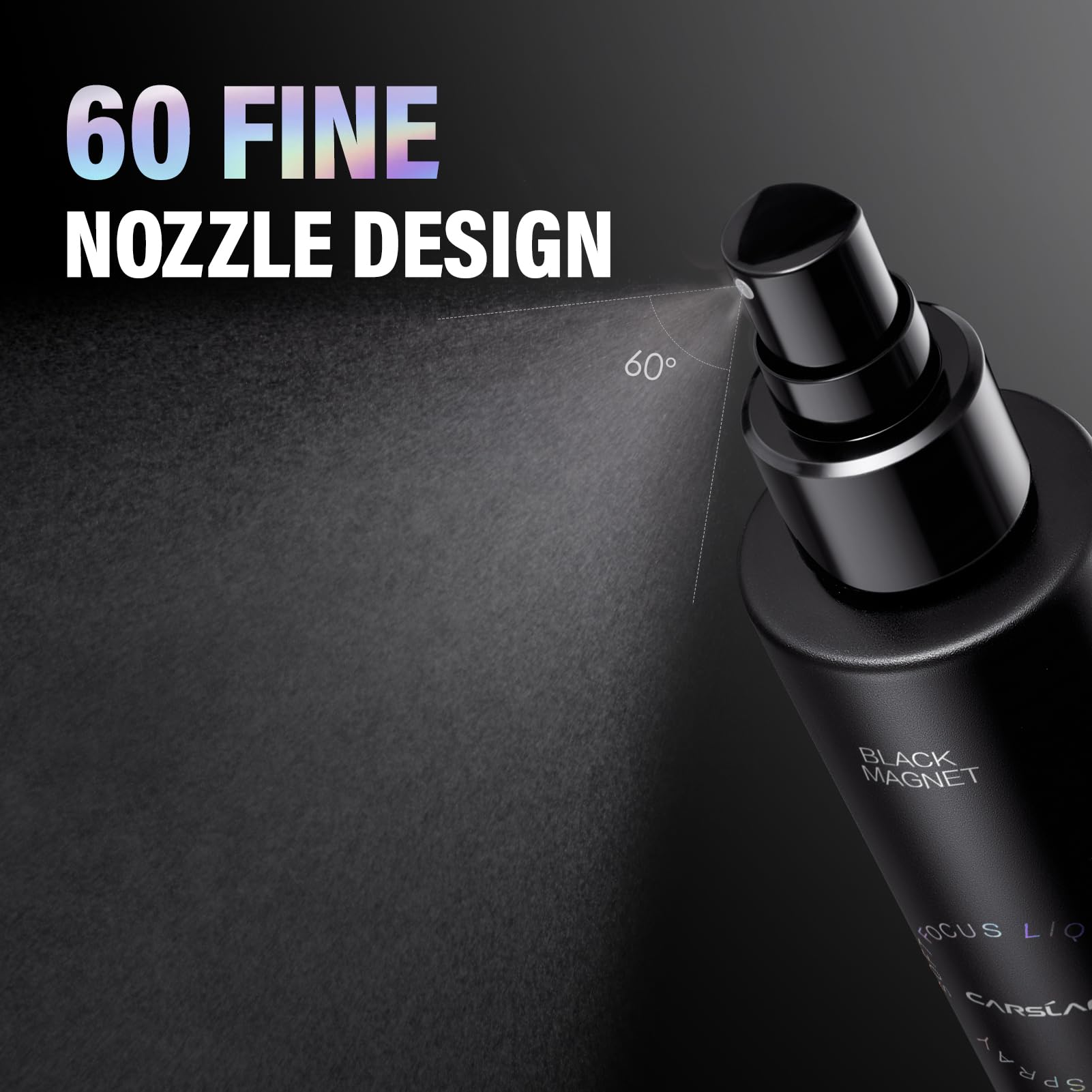 CARSLAN ultra-fine mist fixing spray yields a smooth, non-sticky finish.