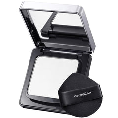 CARSLAN powder compact open with mirror for on-the-go touch-ups.