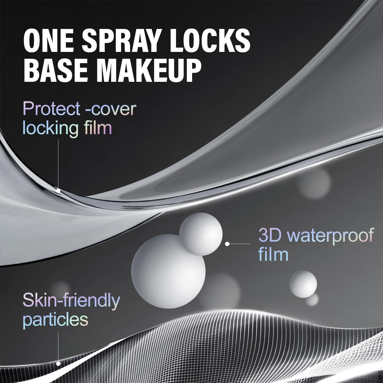 CARSLAN waterproof-smudgeproof spray provides a protective layer for makeup.