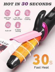 Casavok 5-temp digital screen provides precise heat control for versatile looks.