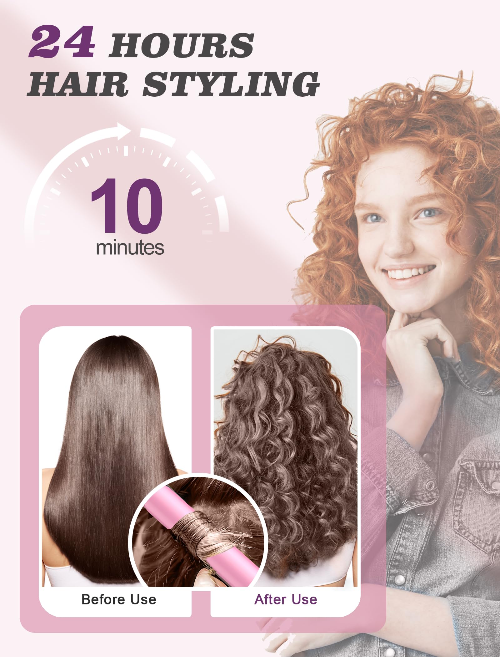 Casavok Mini Curling Iron safety features help reduce burns during use.