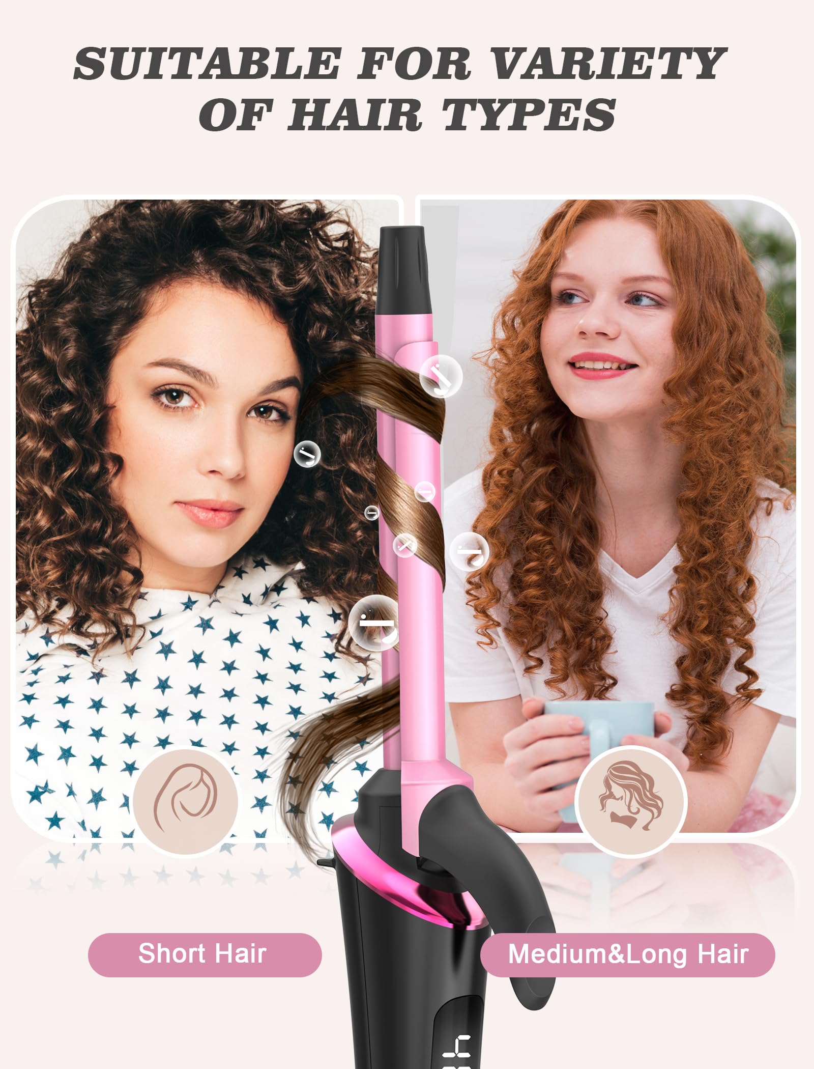 Casavok Mini Curling Iron is compact and travel-friendly for easy packing.