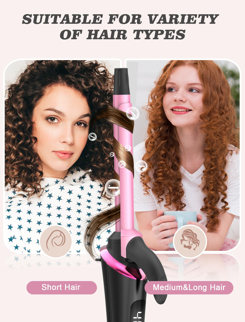 Casavok Mini Curling Iron is compact and travel-friendly for easy packing.