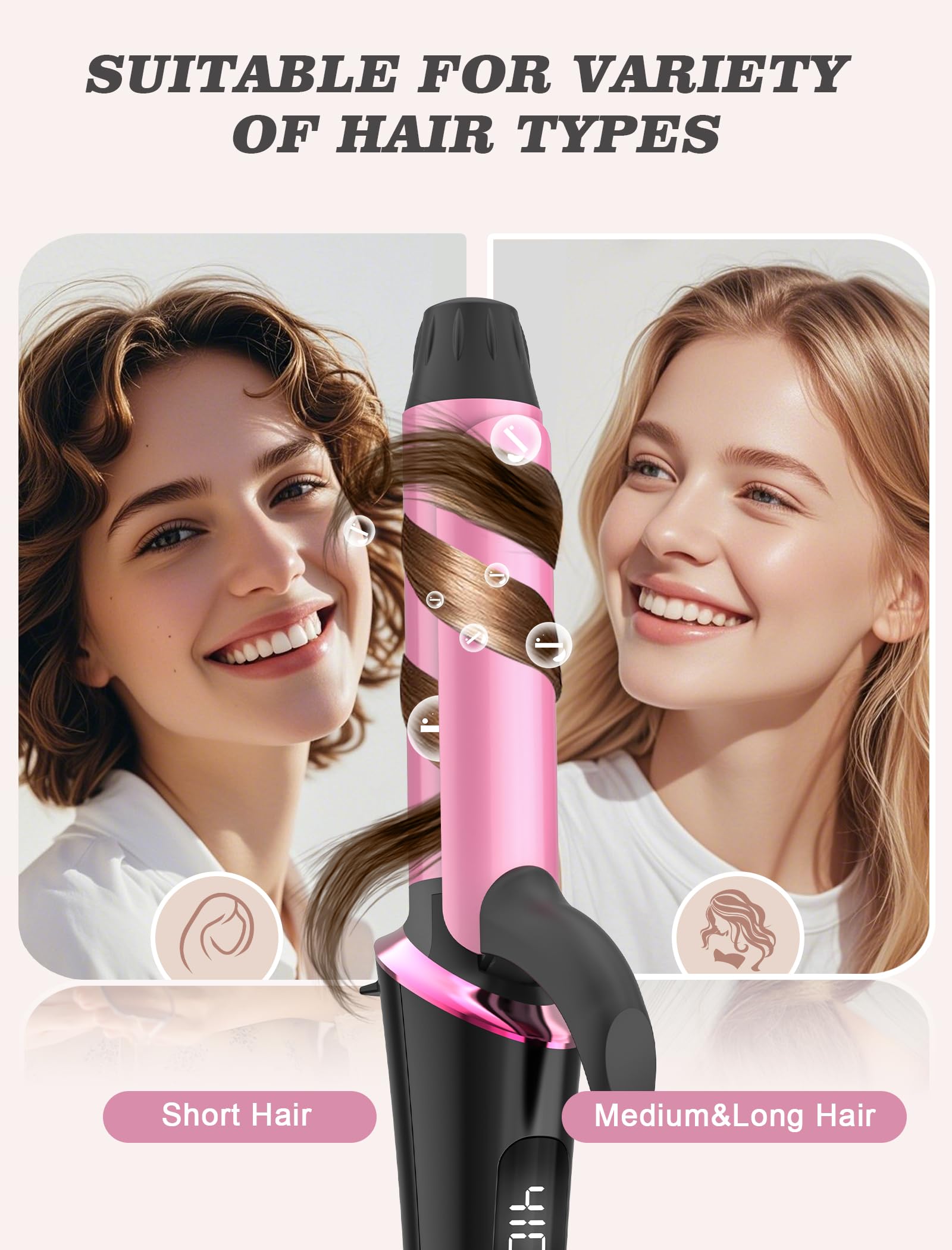 Casavok swivel-cord design enables smooth, tangle-free styling while traveling.