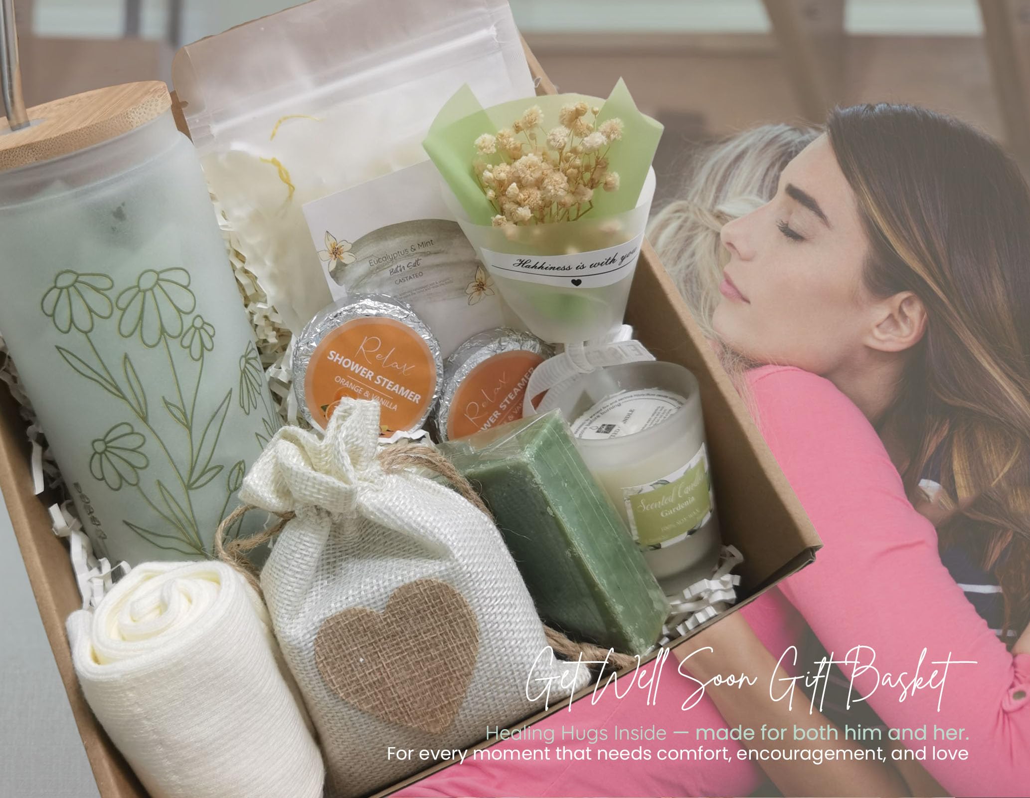 CASTATEO dried babys-breath bouquet adds lasting beauty and thoughtful keepsake.