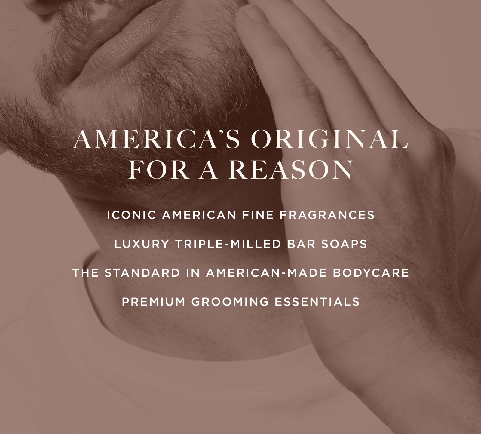 Caswell-Massey All-in-1 Body Wash USA-made badge and heritage craftsmanship