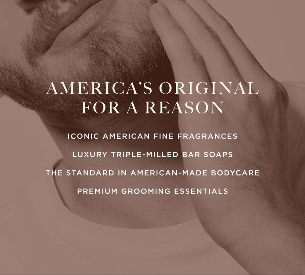 Caswell-Massey All-in-1 Body Wash USA-made badge and heritage craftsmanship
