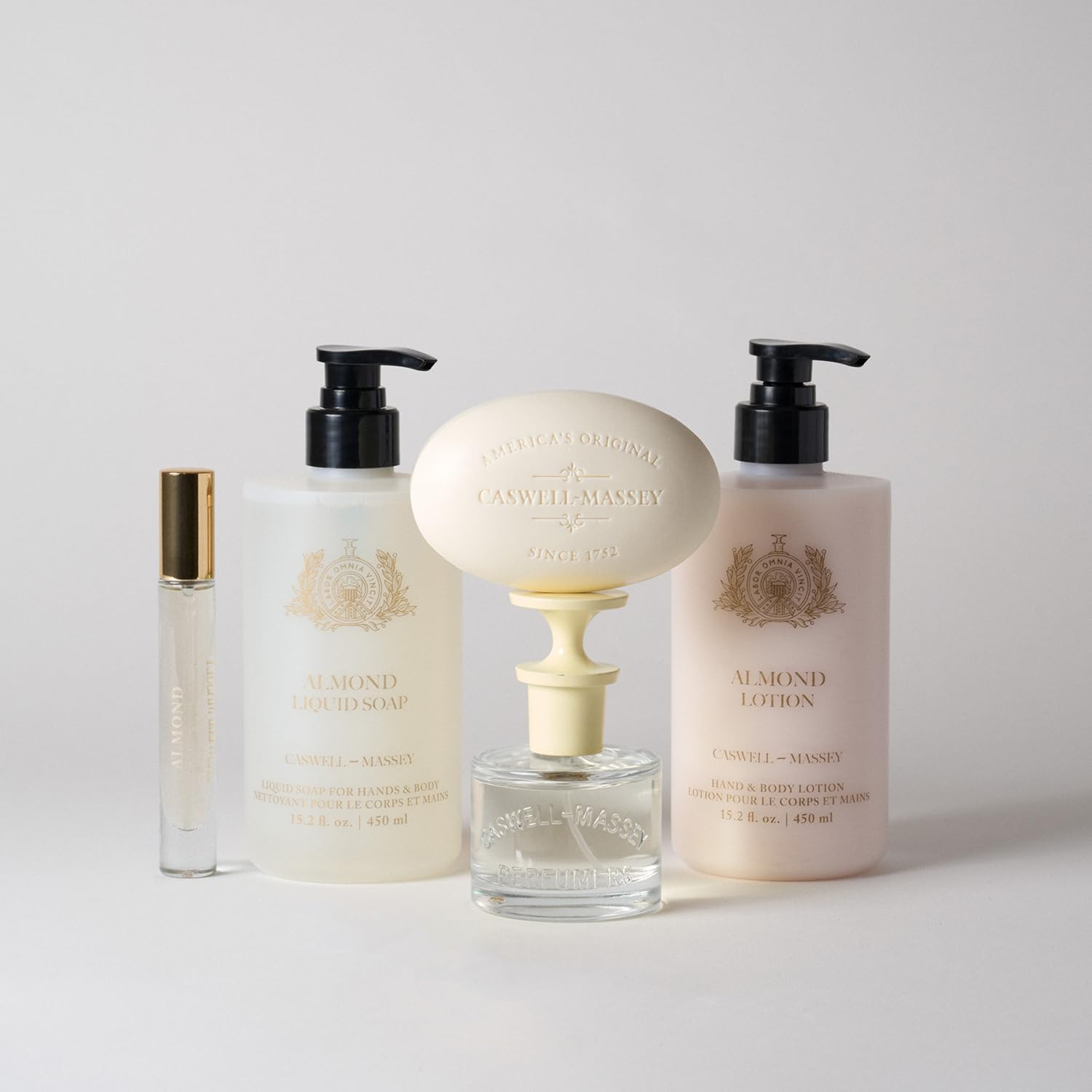 Caswell-Massey Almond EDT solar-powered extracts and sustainable packaging