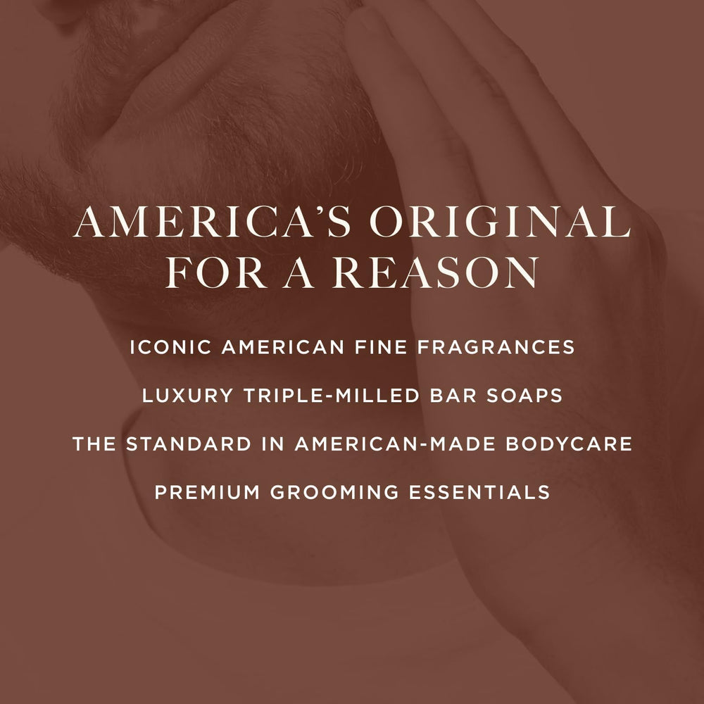 Caswell-Massey Heritage Woodgrain Sandalwood cruelty-free logo indicating ethical production.