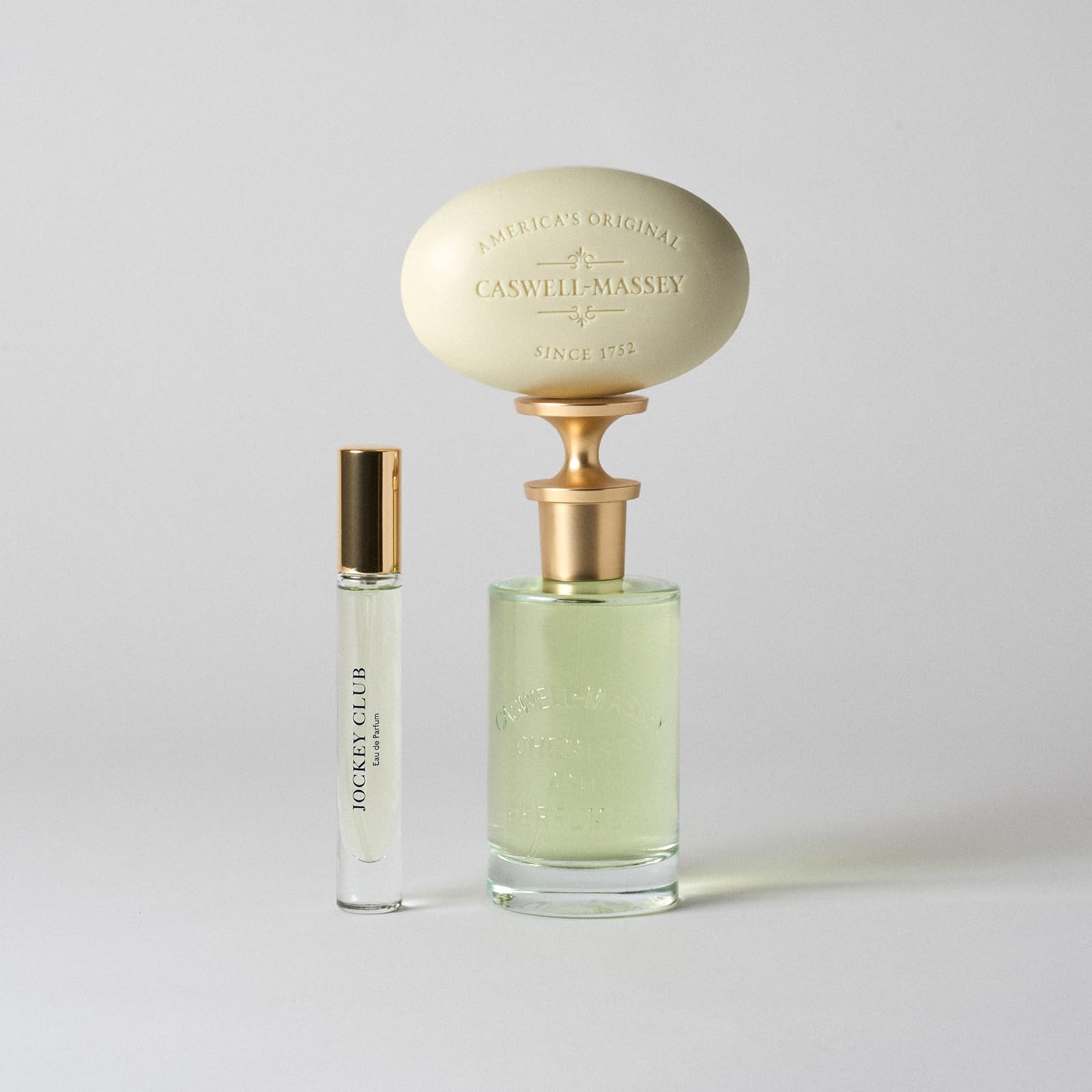Caswell-Massey Jockey Club soap versatile for face, body and hands.