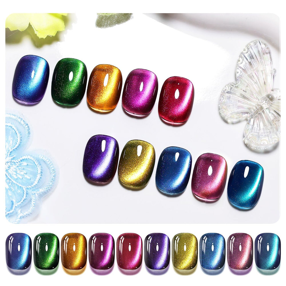 JODSONE cat eye blue polish for at-home dramatic nail effects and DIY mani
