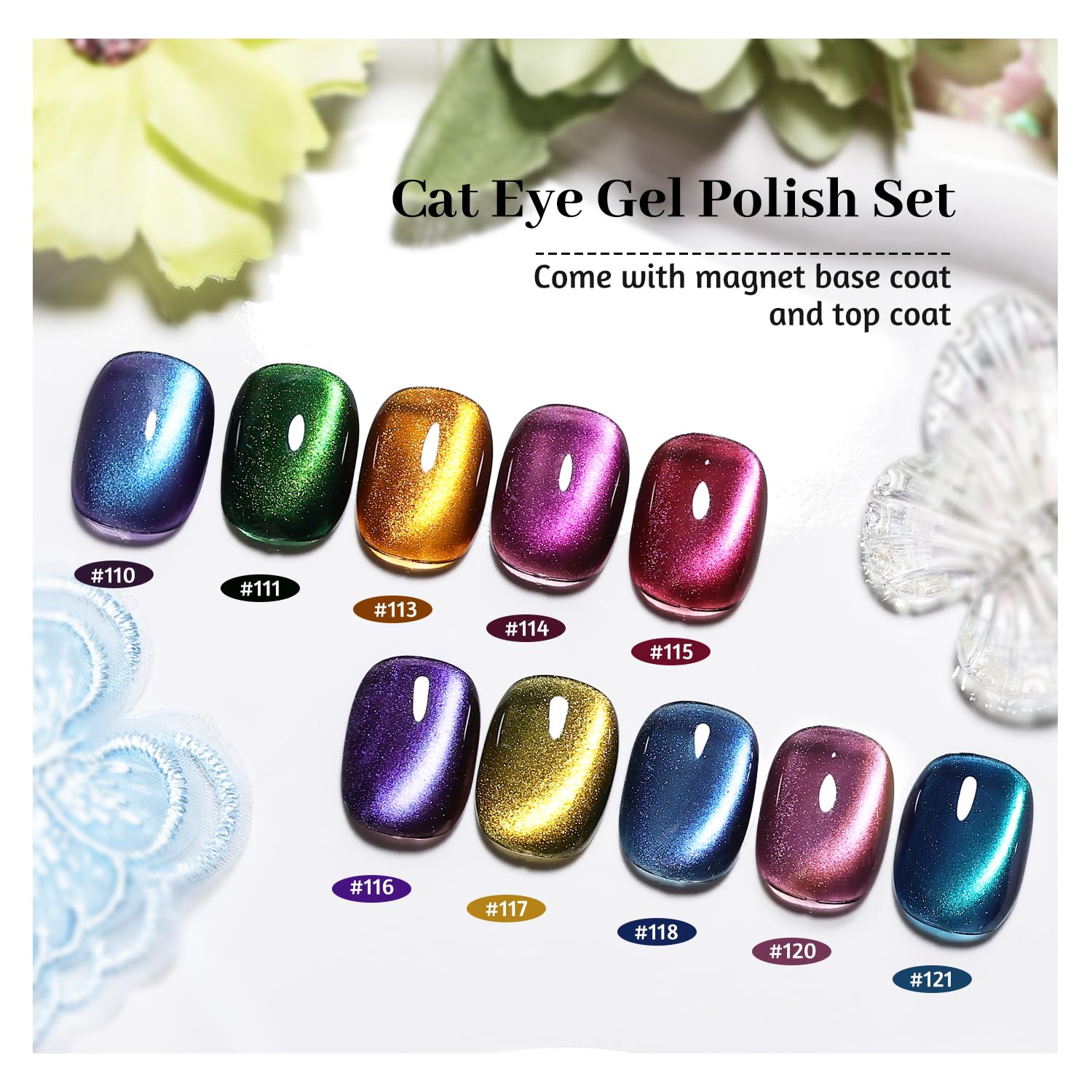 JODSONE cat eye green polish offering shifting shimmer for festive nails
