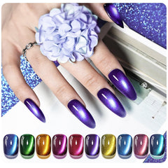 JODSONE cat eye red polish creating bold focal nails for night-out looks