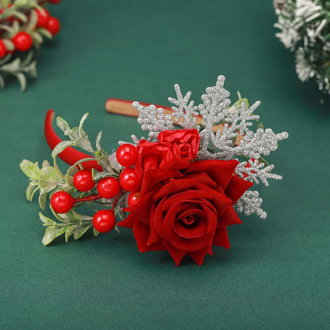 Catery one size fits all reindeer headband for versatile holiday wear