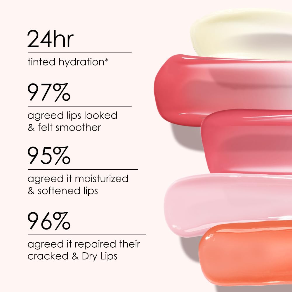 Catkin color-change lip balm pink shade activates with lips' pH for a natural glow.