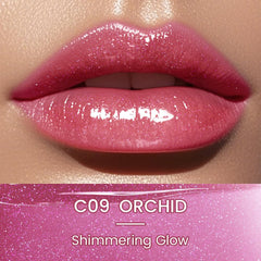 Catkin glossy finish close-up shows glassy lips and smoother texture.