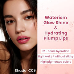 Catkin orchid glossy lip balm application adds a rosy tint for smooth lips.