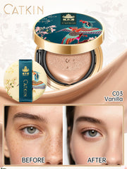 Catkin Phoenix cushion sheer satin finish provides breathable makeup with light coverage.