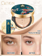 Catkin Phoenix Cushion natural-beige swatch on skin for buildable coverage.