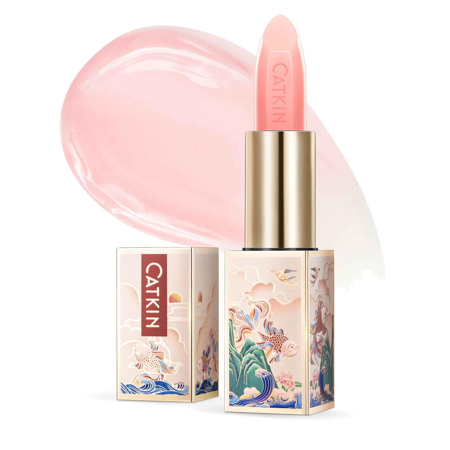 Catkin tinted lip balm color-revealer pink delivers a subtle glow with lasting hydration.
