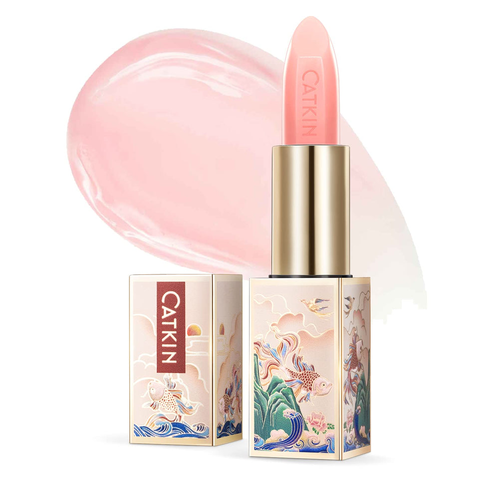 Catkin tinted lip balm color-revealer pink delivers a subtle glow with lasting hydration.